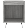 Table de chevet sonoma gris 40x35x50 cm bois d’ingénierie 