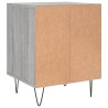 Table de chevet sonoma gris 40x35x50 cm bois d’ingénierie 