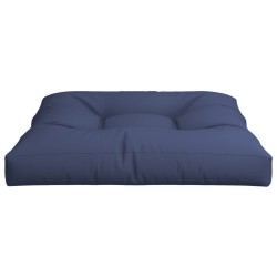 Coussin de palette bleu marine 80x80x12 cm tissu 