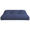 Coussin de palette bleu marine 80x80x12 cm tissu 
