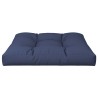 Coussin de palette bleu marine 80x80x12 cm tissu 