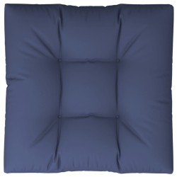 Coussin de palette bleu marine 80x80x12 cm tissu 