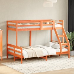 Lit superposé sans matelas 90x200/120x200 cm bois massif 