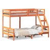 Lit superposé sans matelas 90x200/120x200 cm bois massif 