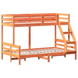 Lit superposé sans matelas 90x200/120x200 cm bois massif 