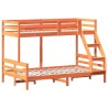Lit superposé sans matelas 90x200/120x200 cm bois massif 