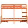 Lit superposé sans matelas 90x200/120x200 cm bois massif 