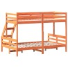 Lit superposé sans matelas 90x200/120x200 cm bois massif 