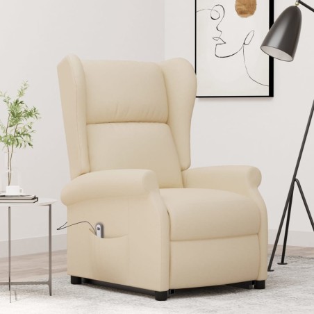 Fauteuil Crème Tissu 