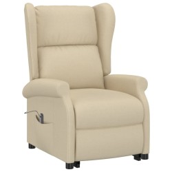 Fauteuil Crème Tissu 