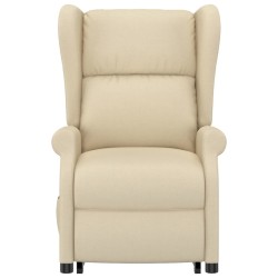 Fauteuil Crème Tissu 
