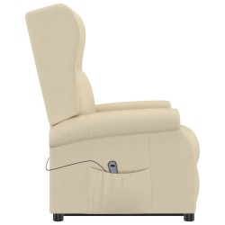Fauteuil Crème Tissu 