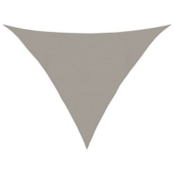 Voile d'ombrage 160 g/m² triangulaire gris clair 4x4x5,8 m PEHD 