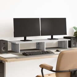 Support de moniteur sonoma gris 100x27x15 cm bois d'ingénierie 