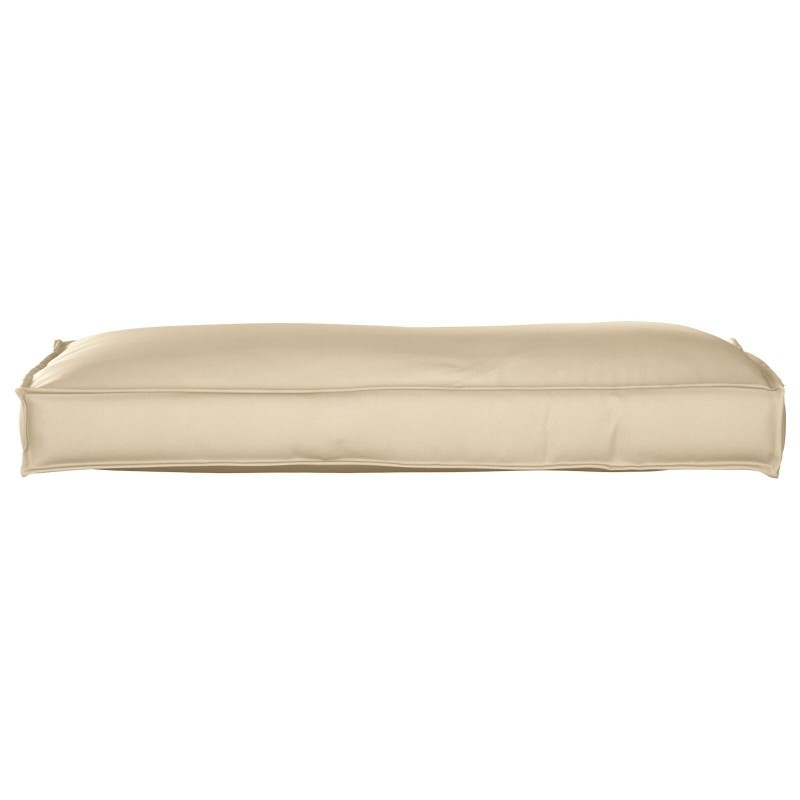 Coussin de palette pour dos beige 120x40x12 cm en tissu Oxford 
