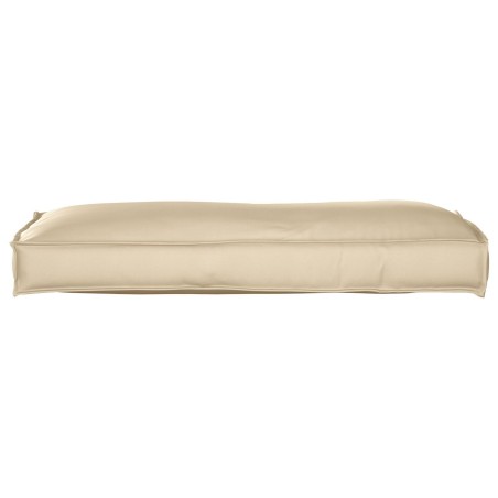Coussin de palette pour dos beige 120x40x12 cm en tissu Oxford 