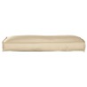 Coussin de palette pour dos beige 120x40x12 cm en tissu Oxford 