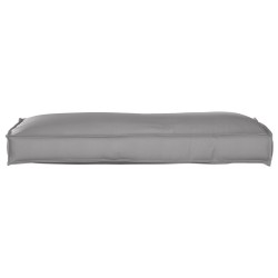 Coussin de Palette pour dos Gris 120x40x12 cm Tissu Oxford 