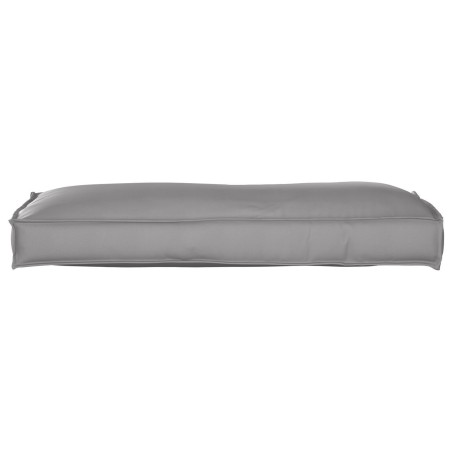 Coussin de Palette pour dos Gris 120x40x12 cm Tissu Oxford 