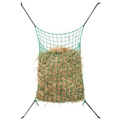 Filets à foin 2 pcs rectangulaire vert 200x120 cm PP 