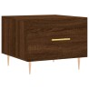 Table basse Chêne marron 50x50x40 cm Bois d'ingénierie 