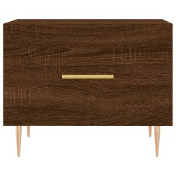 Table basse Chêne marron 50x50x40 cm Bois d'ingénierie 