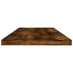 Étagères murales 4 pcs chêne fumé 80x20x1,5cm bois d'ingénierie 
