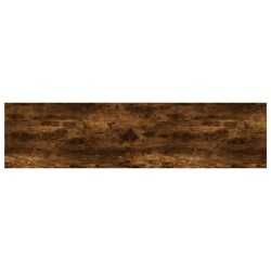 Étagères murales 4 pcs chêne fumé 80x20x1,5cm bois d'ingénierie 