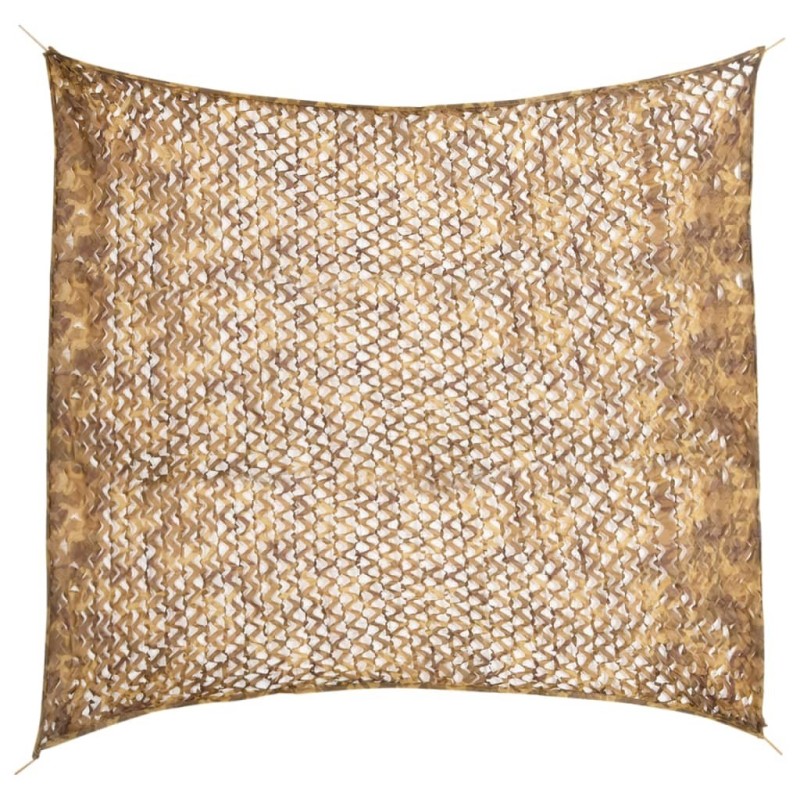 Filet de camouflage avec sac de rangement 316x296 cm sable 