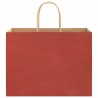 Sacs en papier 50 pcs avec poignées rouge 32x17x25 cm 