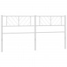Tête de lit métal blanc 200 cm 