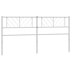 Tête de lit métal blanc 200 cm 