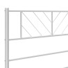 Tête de lit métal blanc 200 cm 