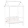 Ensemble de lit et de banc avec toit sans matelas 90x190 cm 