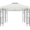 Belvédère à double toit blanc 6x3 m acier 