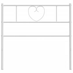 Tête de lit métal blanc 80 cm 