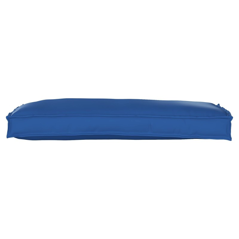 Coussin de palette pour banc bleu royal 100x40x8 cm tissu Oxford 