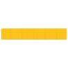 Panneaux muraux 12 pcs Jaune 90x15 cm Velours 1,62 m² 