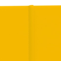 Panneaux muraux 12 pcs Jaune 90x15 cm Velours 1,62 m² 