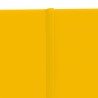 Panneaux muraux 12 pcs Jaune 90x15 cm Velours 1,62 m² 