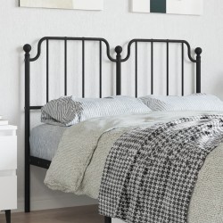 Tête de lit métal noir 120 cm 