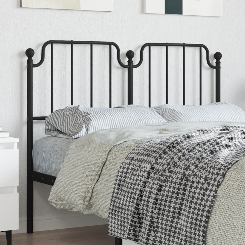 Tête de lit métal noir 120 cm Tête de lit métal noir 120 cm