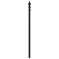 Tête de lit métal noir 120 cm 