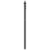 Tête de lit métal noir 120 cm 