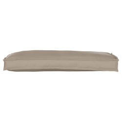 Coussin de palette pour banc taupe 100x40x8 cm en tissu Oxford 