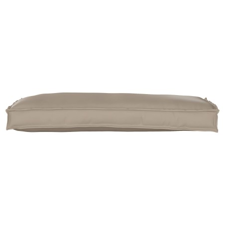 Coussin de palette pour banc taupe 100x40x8 cm en tissu Oxford 