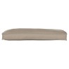 Coussin de palette pour banc taupe 100x40x8 cm en tissu Oxford 
