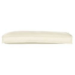 Coussin de palette pour banc Crème 100x40x8 cm Tissu Oxford 