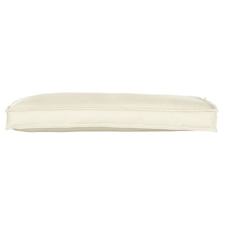 Coussin de palette pour banc Crème 100x40x8 cm Tissu Oxford 
