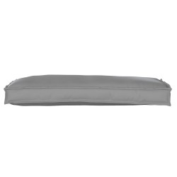 Coussin de palette pour banc gris 100x40x8 cm Tissu Oxford 